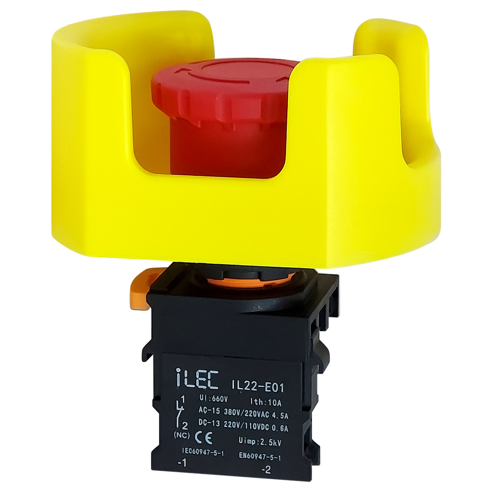 Nút dừng khẩn có nắp bảo vệ iLEC ILF-22-EB-05