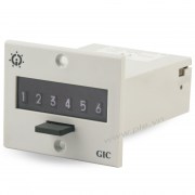 Gic SA51B-385: Counter bộ đếm xung hình chữ nhật, 2 lỗ, dòng CR-26, AC 230 V50/60 Hz