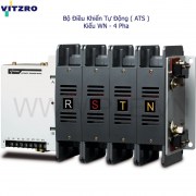 Bộ chuyển nguồn tự động Vitzro 610WN 4P 1000A 220VAC, 3 vị trí ( ON-OFF-ON ) đấu nối Sau (Back)