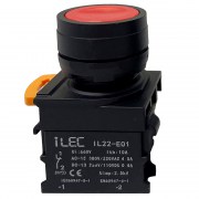Nút nhấn không đèn loại phẳng ILEC IL22-BN-01R