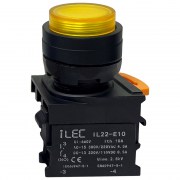 Nút nhấn có đèn loại lồi ILEC IL-BD-M10-Y