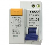RCBO TECO RO-632S 1P+N 16A