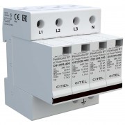Citel DS134R-400 : Chống sét lan truyền AC, 3 pha 4 cực (3L+N), kiểu 1+2