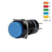 Idec AB6M-A1-GC: Nút nhấn không đèn phi 16, loại tròn, Màu xanh lá