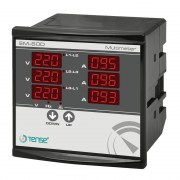 Tense EM-06: Đồng hồ đa năng đo đạc các thông số : Điện áp (V), dòng điện (A), tần số (F), kiểu lắp đặt-Mặt cánh tủ