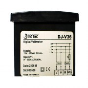 Tense DJ-V96: Đồng hồ đo:  Điện áp (V) 1 pha, kiểu lắp đặt-Mặt cánh tủ