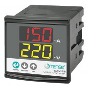 Tense DAV-72D đồng hồ đo dòng điện và điện áp 1 pha