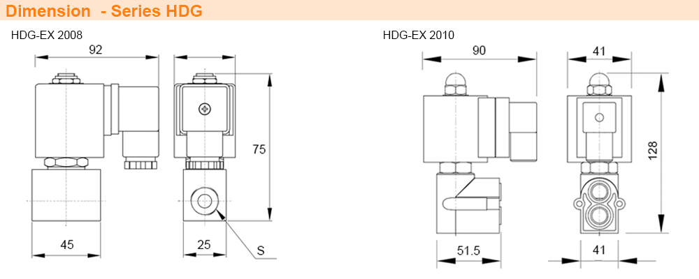 Kích thước Van 2/2 Gas Autosigma HDG-EX 2008