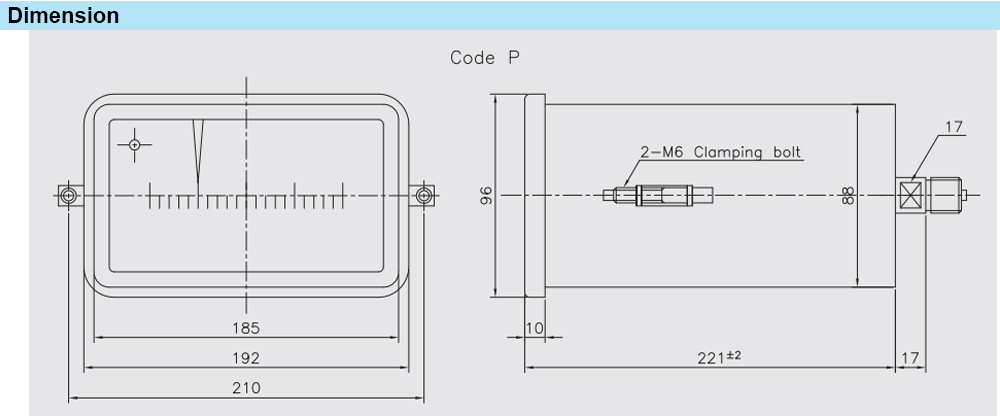 Kích thước Đồng hồ áp suất WISE P410