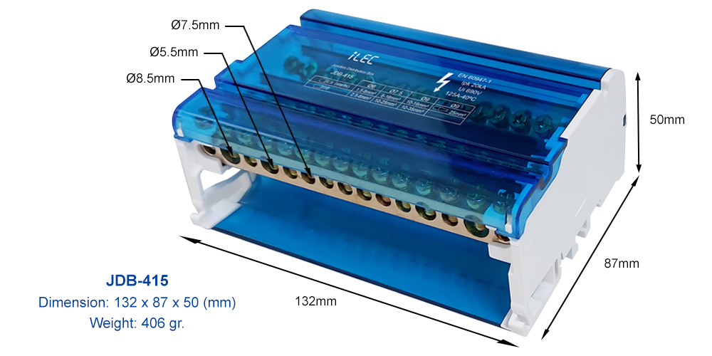 Kích thước iLEC JDB-415