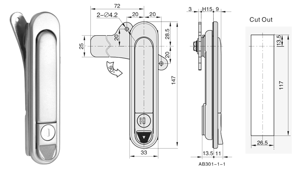 Kích thước: LIDA-AB301