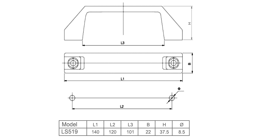 Kích thước: LIDA-LS519