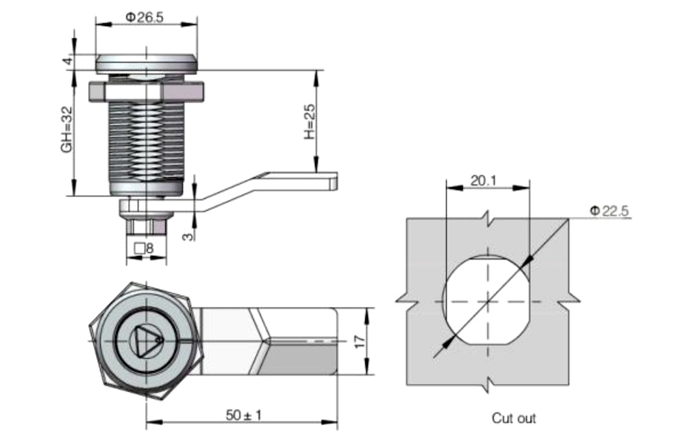 Kích thước: LIDA-MS816
