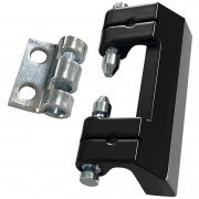 Bản lề bằng kẽm và sắt, sơn màu đen, Lida CL004-1